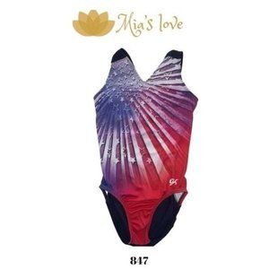 Leotards gymnastics, Size XS, 100% polyester.